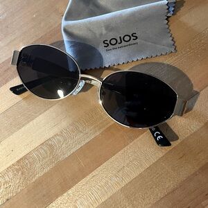 Sojos retro oval sunglasses